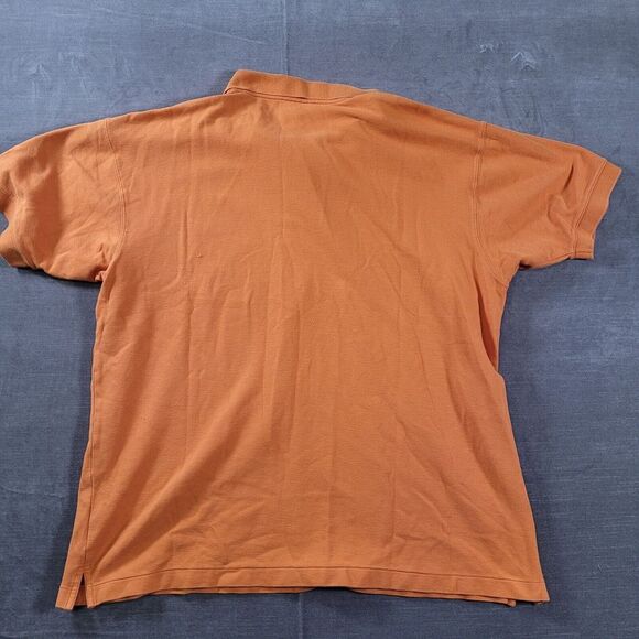 Patagonia Organic Cotton Short Sleeve Polo‎ Shirt Orange Mens Size XL - Picture 8 of 9
